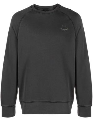 PS Paul Smith logo-embroidered cotton sweatshirt - Grey