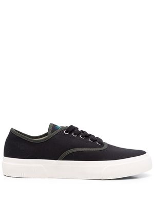 PS Paul Smith logo-embroidered lace-up sneakers - Black