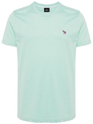 PS Paul Smith logo-embroidered organic cotton T-shirt - Green