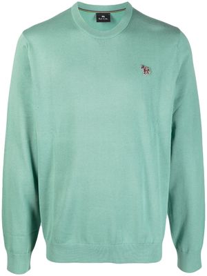 PS Paul Smith logo-embroidered sweatshirt - Green