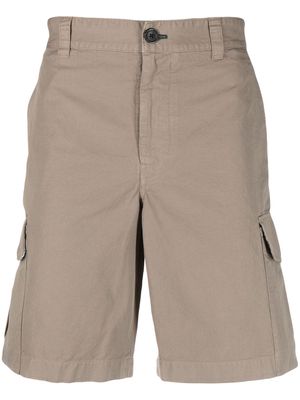 PS Paul Smith logo-patch cotton-linen cargo shorts - Neutrals