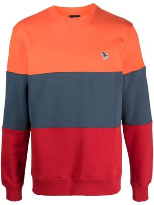 PS Paul Smith logo-patch cotton sweater - Orange