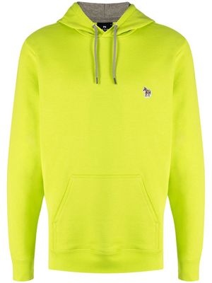PS Paul Smith logo-patch drawstring hoodie - Green