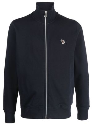 PS Paul Smith logo-patch funnel neck jumper - Blue