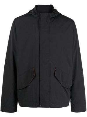 PS Paul Smith logo-patch hooded jacket - Black