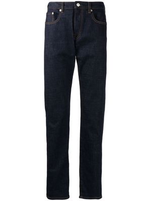 PS Paul Smith logo-patch straight-leg jeans - Blue