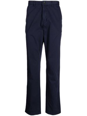 PS Paul Smith logo-patch straight-leg trousers - Blue