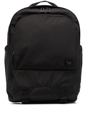 PS Paul Smith logo-patch zip-fastening backpack - Black