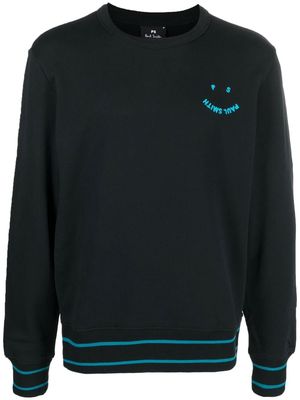 PS Paul Smith logo-print cotton sweatshirt - Black
