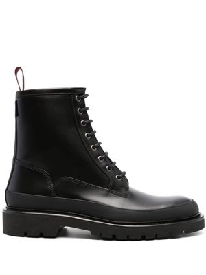 PS Paul Smith logo-tag leather boots - Black