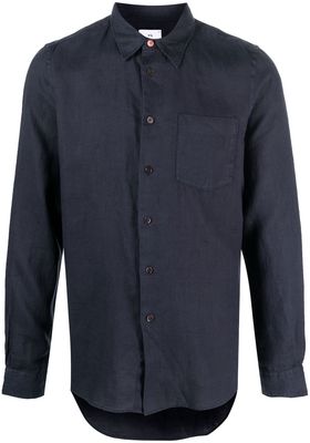 PS Paul Smith long-sleeve linen shirt - Blue