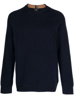 PS Paul Smith long-sleeve merino-wool jumper - Blue