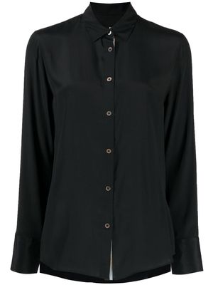 PS Paul Smith long-sleeve satin shirt - Black