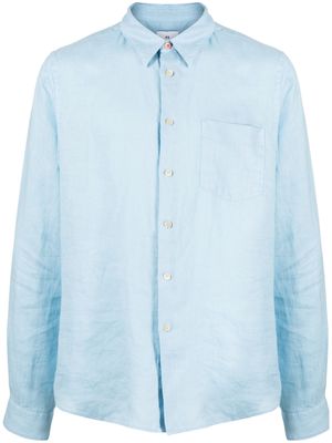 PS Paul Smith long-sleeved linen shirt - Blue