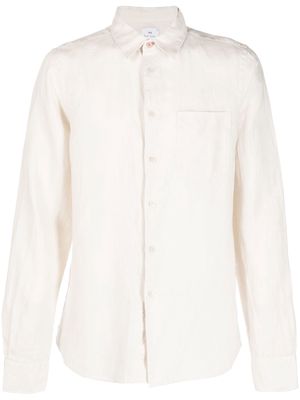 PS Paul Smith long-sleeved linen shirt - Neutrals