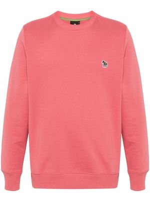 PS Paul Smith motif-appliqué cotton sweatshirt - Pink