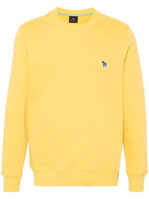 PS Paul Smith motif-appliqué cotton sweatshirt - Yellow