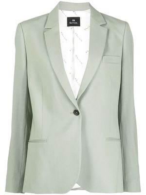 PS Paul Smith notched-lapels single-breasted blazer - Green