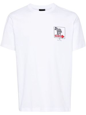 PS Paul Smith One Way Zebra graphic-print T-shirt - White