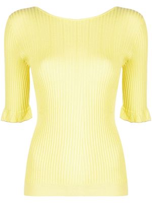 PS Paul Smith open back knitted top - Yellow