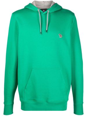 PS Paul Smith organic-cotton logo-patch hoodie - Green