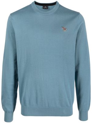 PS Paul Smith organic-cotton logo-patch sweatshirt - Blue