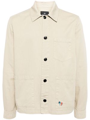 PS Paul Smith organic-cotton shirt jacket - Neutrals