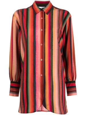 PS Paul Smith Painted Stripe long-sleeve shirt - Multicolour