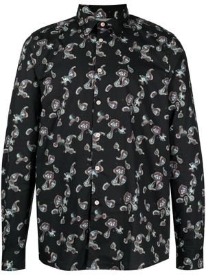 PS Paul Smith paisley-print organic cotton shirt - Black