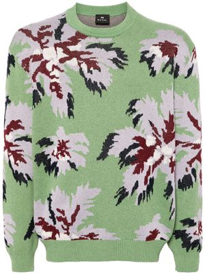 PS Paul Smith Palmera-jacquard jumper - Green