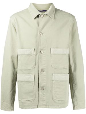 PS Paul Smith patch-pocket button-up jacket - Green
