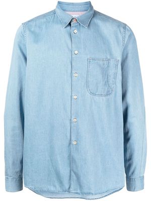 PS Paul Smith patch-pocket denim shirt - Blue