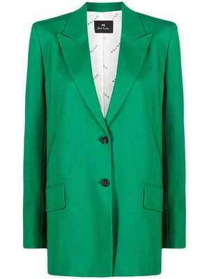 PS Paul Smith peak lapels single-breasted blazer - Green