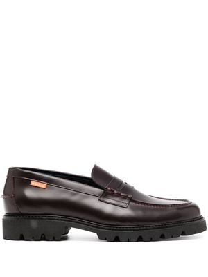 PS Paul Smith penny-slot leather loafers - Brown
