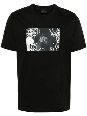 PS Paul Smith photograph-print organic-cotton T-shirt - Black