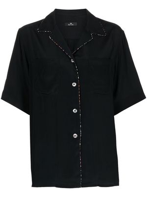 PS Paul Smith piped-trim short-sleeve shirt - Black