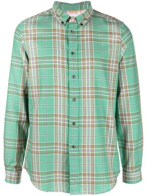 PS Paul Smith plaid cotton shirt - Green