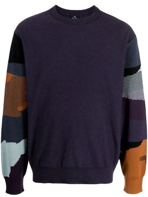 PS Paul Smith Plains colour-block jumper - Purple