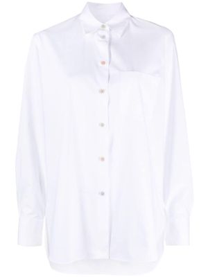PS Paul Smith pointed-collar organic cotton blend shirt - White