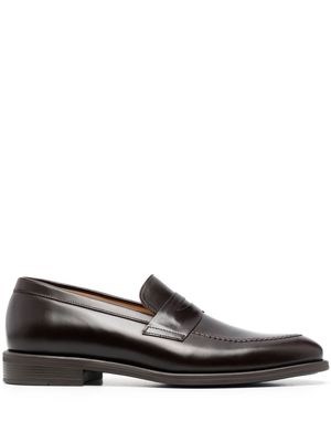 PS Paul Smith pointed-toe leather loafers - Brown