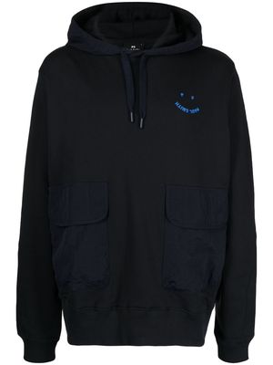 PS Paul Smith PS Happy logo-embroidered hoodie - Black