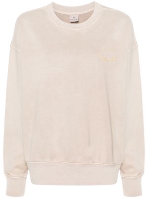 PS Paul Smith PS Happy organic cotton sweatshirt - Neutrals
