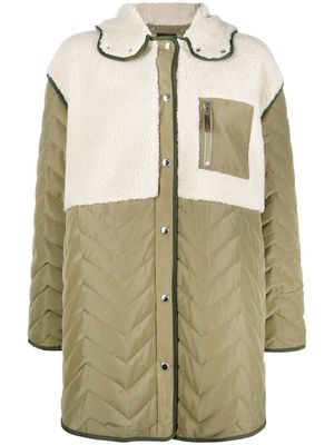 PS Paul Smith quilted single-breasted coat - Green