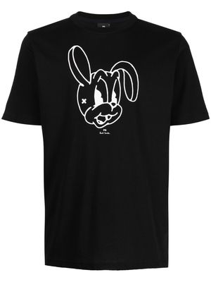 PS Paul Smith rabbit-print short-sleeve T-shirt - Black