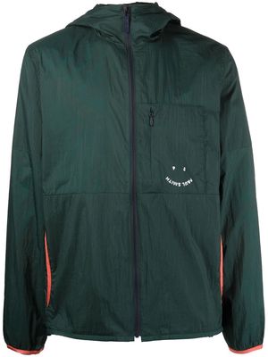 PS Paul Smith reflective-logo hooded jacket - Green