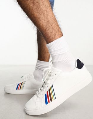 PS Paul Smith Rex embroidery sneakers in white