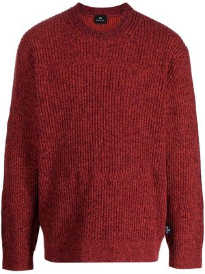 PS Paul Smith ribbed-knit wool jumper - Red