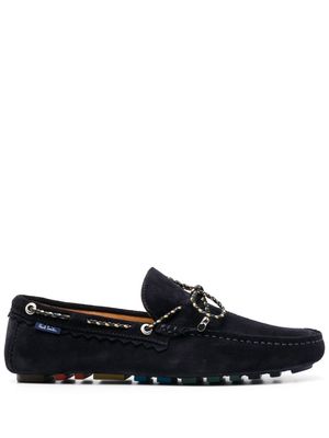 PS Paul Smith rope-detail suede loafers - Blue