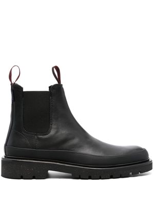 PS Paul Smith round-toe leather boots - Black