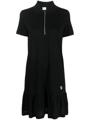 PS Paul Smith ruffle-trim shirt dress - Black